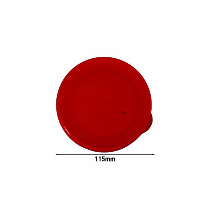 SumUp (100 pieces) THERMO FUTURE BOX | Silicone lid for side dish tray - 300ml - Round - Red
