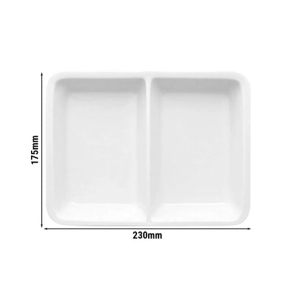 SumUp (12 pieces) THERMO FUTURE BOX | Menu plate - Rectangular - 2-part - White