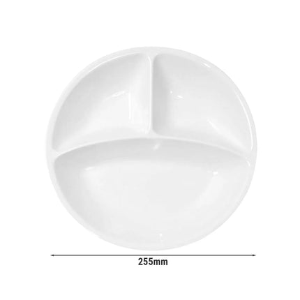 SumUp (12 pieces) THERMO FUTURE BOX | Porcelain plate - Round - 3-part - White