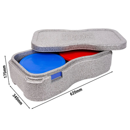 SumUp (2 pieces) THERMO FUTURE BOX | Thermobox PLATTER +4 - Gray