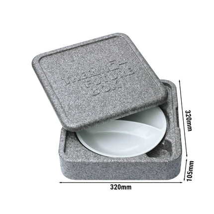 SumUp (20 pieces) THERMO FUTURE BOX | Thermobox PLATTER - Gray