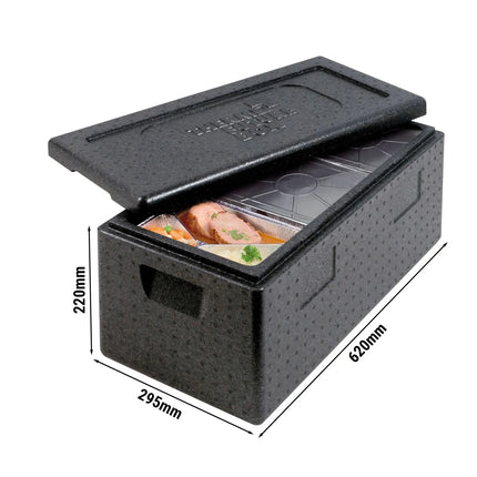 SumUp (3 pieces) THERMO FUTURE BOX | Thermobox MENU 3 - 20 liters - Black
