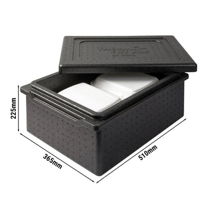 SumUp (5 pieces) THERMO FUTURE BOX | Thermobox TAKE AWAY - 20 Liter - Black