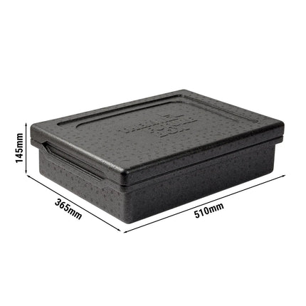 SumUp (8 pieces) THERMO FUTURE BOX | Thermobox TAKE AWAY - 10 Liter - Black