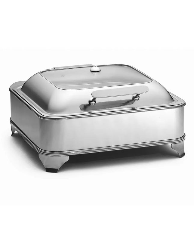 Tablecraft CW40162 Two-Thirds Size Electric Chafer w/ Hinged Lid, Stainless Steel