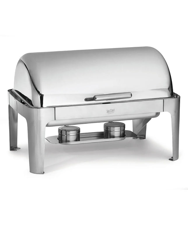 Tablecraft CW40167 Full Size Chafer w/ Roll-Top Lid & Chafing Fuel Heat