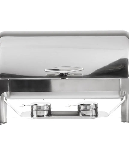 Tablecraft CW40167 Full Size Chafer w/ Roll-Top Lid & Chafing Fuel Heat