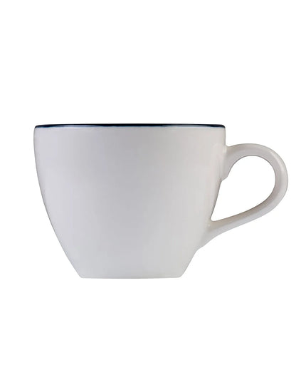 Tách Espresso Modest Mikasa Hospitality 5321445 60 ml - Sứ Cao Cấp, Trắng/Xanh Navy