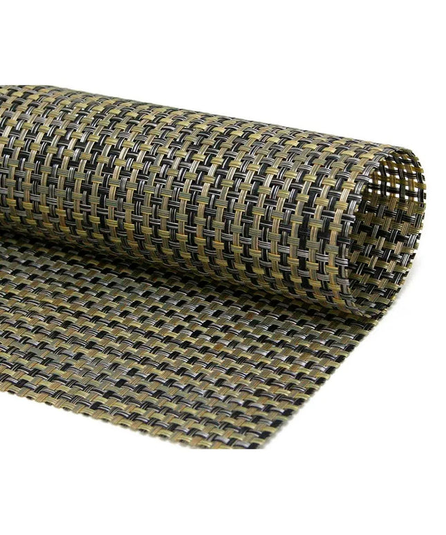 Tấm Lót Bàn Chữ Nhật Front Of The House XPM052GOV83 Màu Vàng Gold 35.6 x 27.9 cm Vinyl Dệt Metroweave®