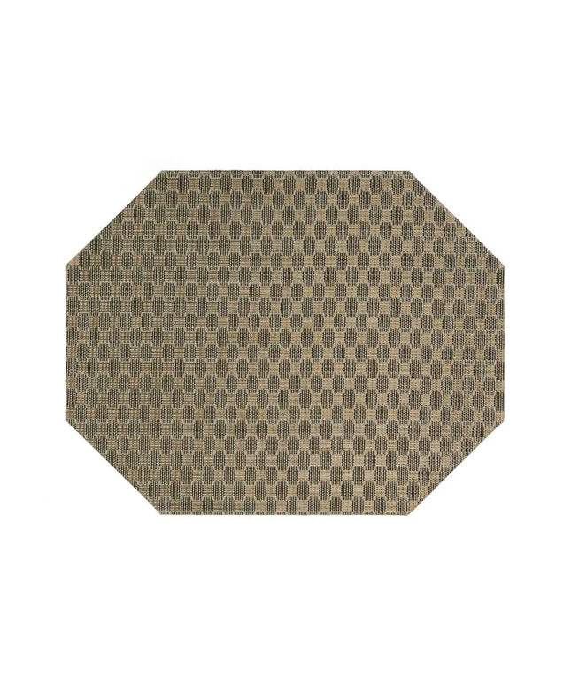 Tấm Lót Bàn Chữ Nhật Front Of The House XPM084GOV83 Màu Đồng Nâu 35.6 x 27.9 cm Vinyl Dệt Metroweave®