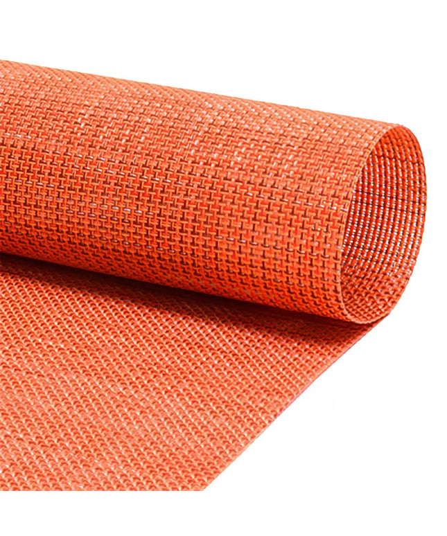 Tấm Lót Bàn Chữ Nhật Front of the House XPM099ORV83 Màu Cam Apricot 40.6 x 30.5 cm, Vinyl Dệt Metroweave®