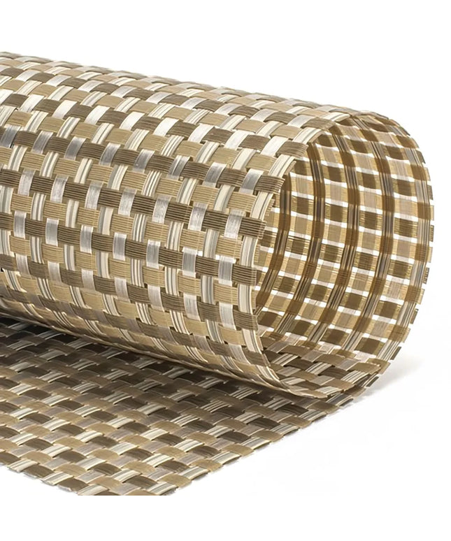 Tấm Lót Bàn Chữ Nhật Front of the House XPM117TAV83 Màu Nâu Tan 40.6 x 30.5 cm, Vinyl Dệt Metroweave®