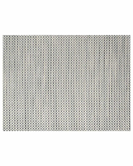 Tấm Lót Bàn Chữ Nhật Màu Bạc Front of the House RTL015SIV83 44.5 x 29.8 cm, Vinyl Dệt, Metroweave®