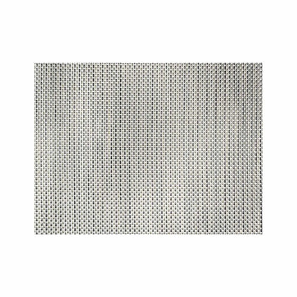 Tấm Lót Bàn Chữ Nhật Màu Bạc Front of the House RTL015SIV83 44.5 x 29.8 cm, Vinyl Dệt, Metroweave®