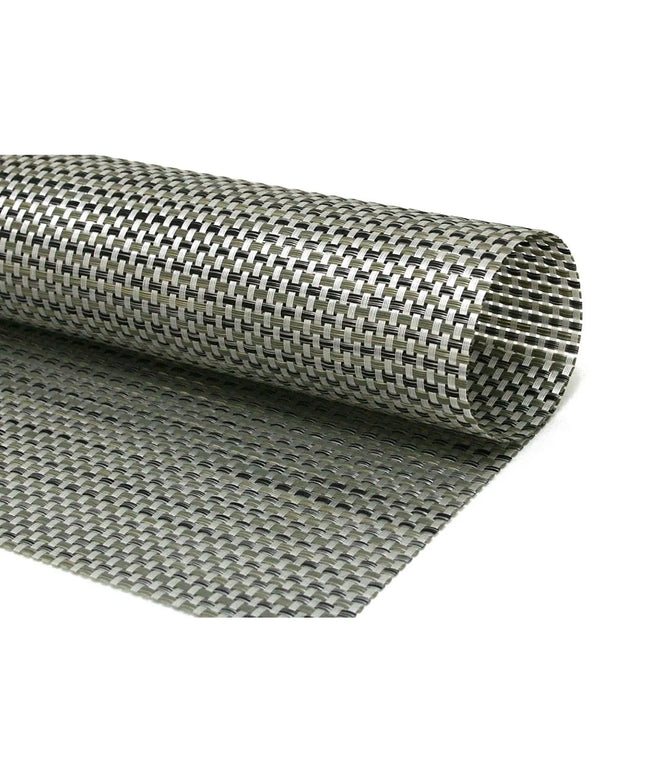 Tấm Lót Bàn Chữ Nhật Màu Bạc Front of the House XPM043SIV83 35.6 x 27.9 cm, Vinyl Dệt, Metroweave®