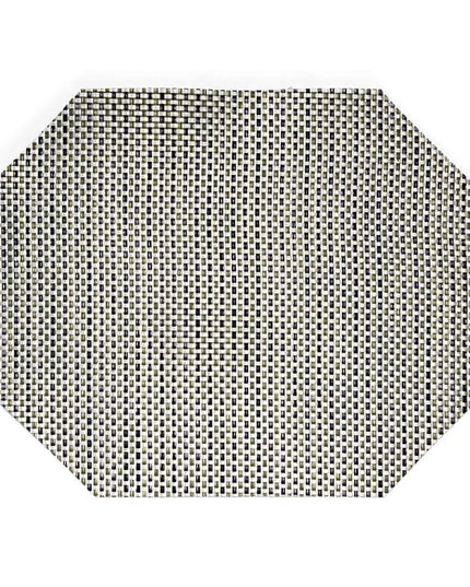 Tấm Lót Bàn Chữ Nhật Màu Bạc Front of the House XPM043SIV83 35.6 x 27.9 cm, Vinyl Dệt, Metroweave®