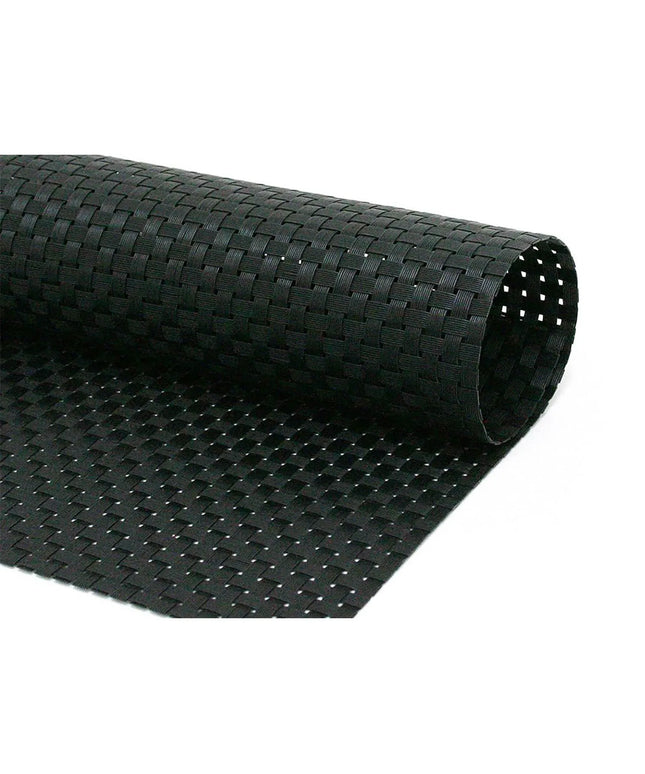 Tấm Lót Bàn Chữ Nhật Màu Đen Front of the House XPM037BKV83 35.6 x 27.9 cm, Vinyl Dệt, Metroweave®