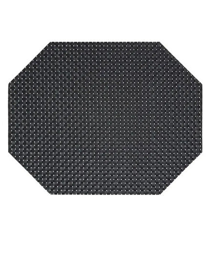 Tấm Lót Bàn Chữ Nhật Màu Đen Front of the House XPM037BKV83 35.6 x 27.9 cm, Vinyl Dệt, Metroweave®