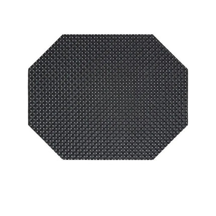 Tấm Lót Bàn Chữ Nhật Màu Đen Front of the House XPM037BKV83 35.6 x 27.9 cm, Vinyl Dệt, Metroweave®