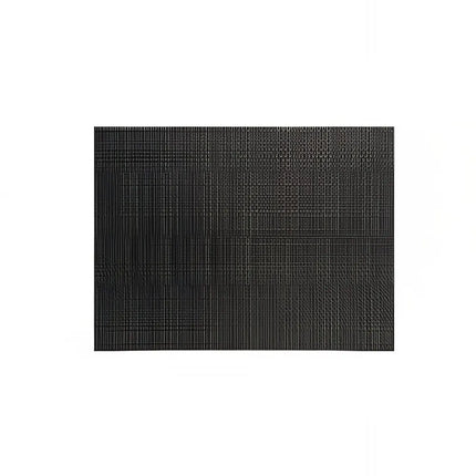 Tấm Lót Bàn Chữ Nhật Màu Đen Front of the House XPM118BKV83 40.6 x 30.5 cm, Nhựa Vinyl Dệt Metroweave®