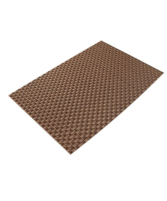 Tấm Lót Bàn Chữ Nhật Màu Nâu Risch GA-4003 40.6 x 30.5 cm, Vinyl Dệt