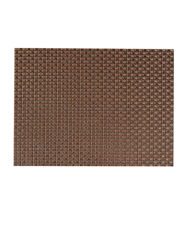 Tấm Lót Bàn Chữ Nhật Màu Nâu Risch GA-4003 40.6 x 30.5 cm, Vinyl Dệt