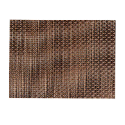 Tấm Lót Bàn Chữ Nhật Màu Nâu Risch GA-4003 40.6 x 30.5 cm, Vinyl Dệt