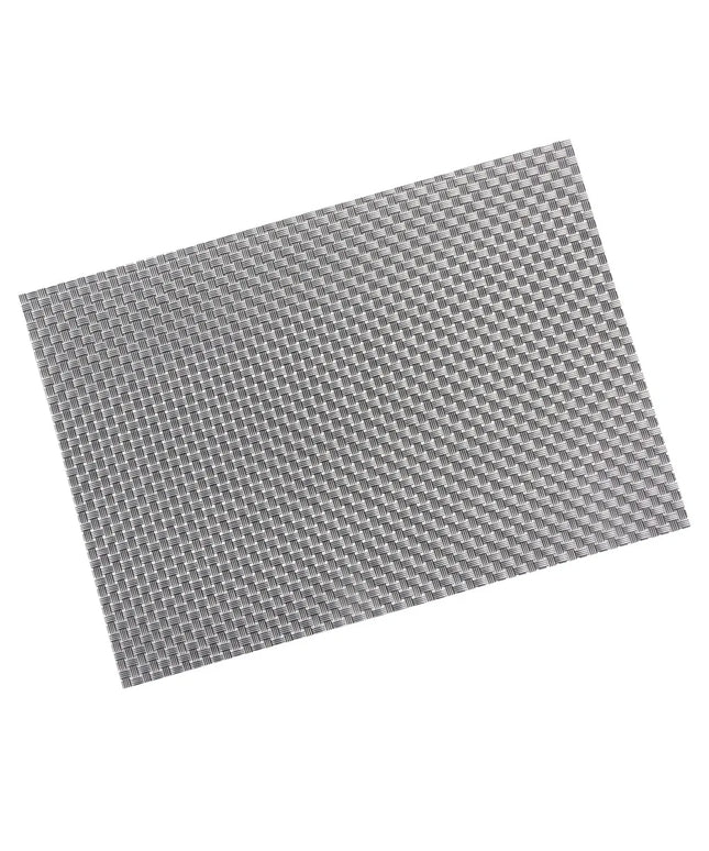 Tấm Lót Bàn Chữ Nhật Màu Xám Sắt Risch GA-9001 40.6 x 30.5 cm, Vinyl Dệt
