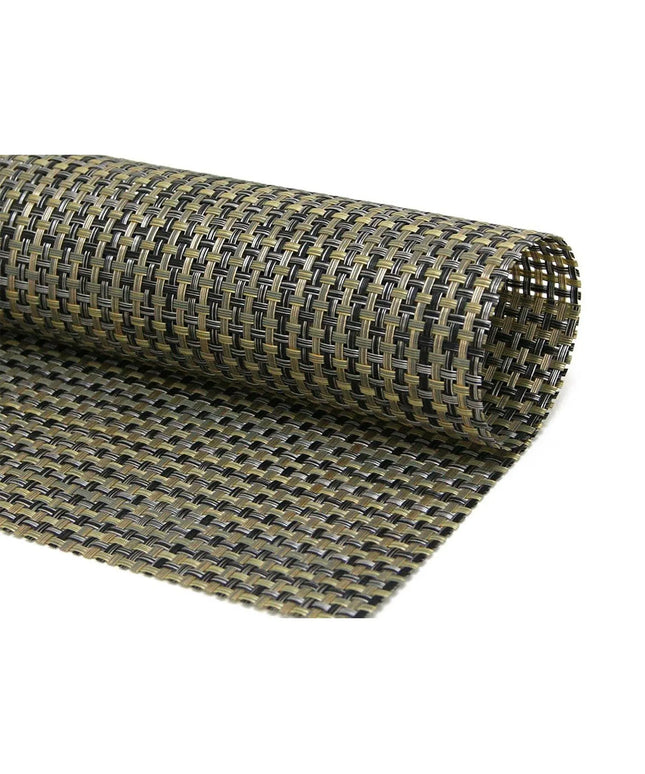 Tấm Lót Bàn Vuông Front of the House XPM051GOV83 Màu Vàng Gold 35.6 x 33 cm, Vinyl Dệt Metroweave®