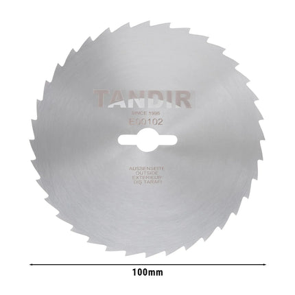 TANDIR | Kebab/Doner Slicer Blade – Ø100 mm – Serrated Edge – Stainless Steel – Made in Europe