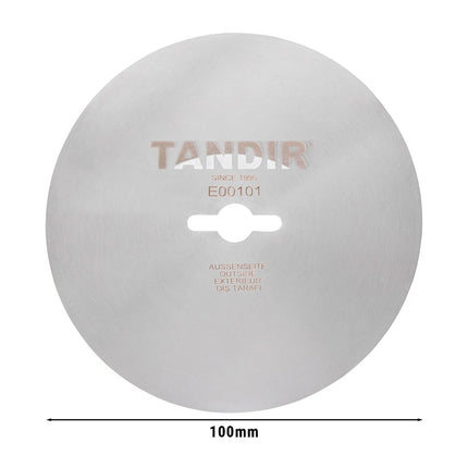 TANDIR | Kebab/Doner Slicer Blade – Ø100 mm – Smooth Edge – Stainless Steel – Made in Europe