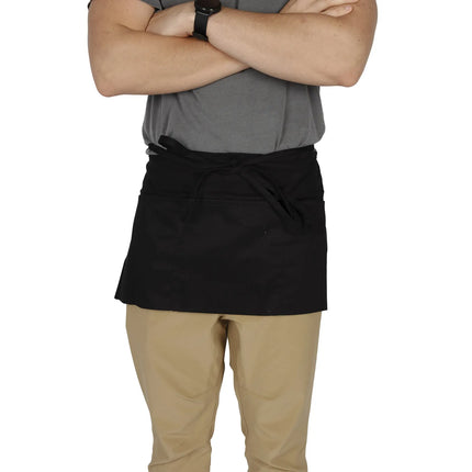 Tạp Dề Ngang Lưng Chef Revival 605WAFH-BK 30.5 x 61 cm, Poly-Cotton, Đen
