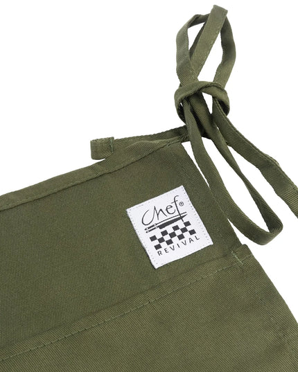 Tạp Dề Ngang Lưng Chef Revival 605WAFH-HG 30.5 x 61 cm, Poly-Cotton, Xanh Hunter