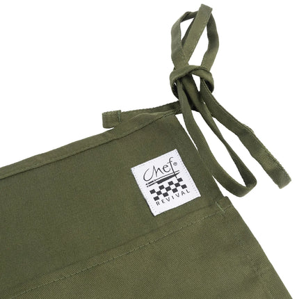 Tạp Dề Ngang Lưng Chef Revival 605WAFH-HG 30.5 x 61 cm, Poly-Cotton, Xanh Hunter