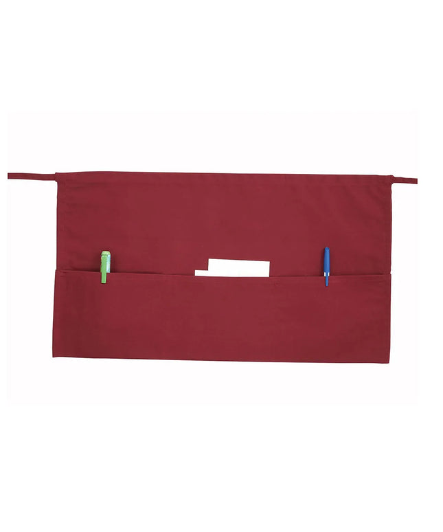 Tạp Dề Ngang Lưng Winco WA-1221R 55.2 x 31.8 cm, Poly-Cotton, Đỏ Burgundy