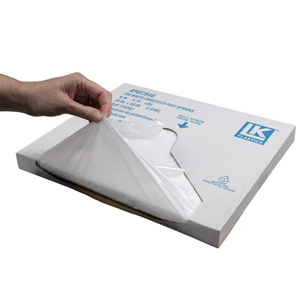 Tạp Dề Nilon Dùng Một Lần LK Packaging AP12F2846 71.1 x 116.8 cm, Trong Suốt