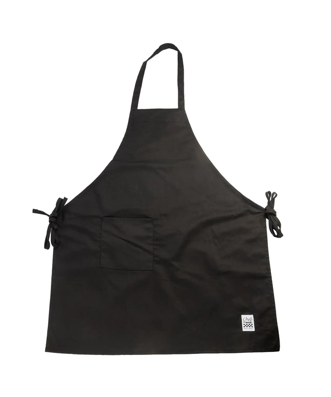 Tạp Dề Yếm Chef Revival 601BAC-BK 86.4 x 71.1 cm, Poly-Cotton, Đen