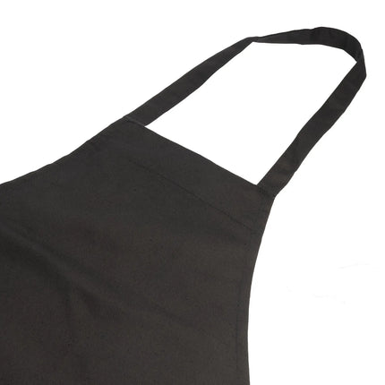 Tạp Dề Yếm Chef Revival 601BAC-BK 86.4 x 71.1 cm, Poly-Cotton, Đen