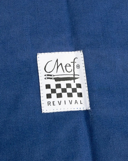 Tạp Dề Yếm Chef Revival 601BAC-RB 86 x 71 cm Poly-Cotton Xanh Royal Blue