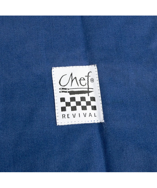 Tạp Dề Yếm Chef Revival 601BAC-RB 86 x 71 cm Poly-Cotton Xanh Royal Blue
