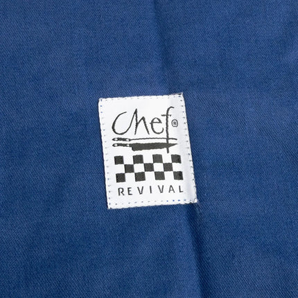 Tạp Dề Yếm Chef Revival 601BAC-RB 86 x 71 cm Poly-Cotton Xanh Royal Blue