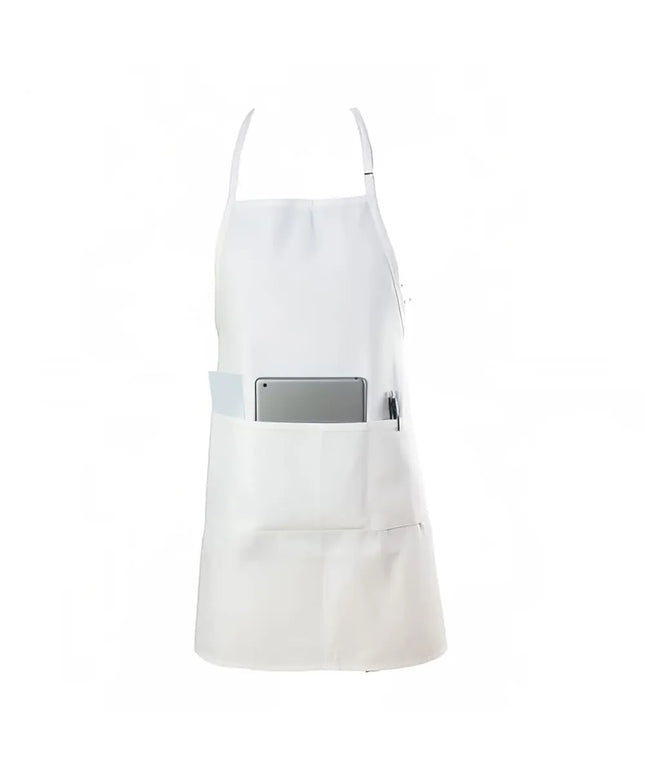 Tạp Dề Yếm Chef Revival 601BAO-3-WH 76 x 71 cm Poly-Cotton Trắng