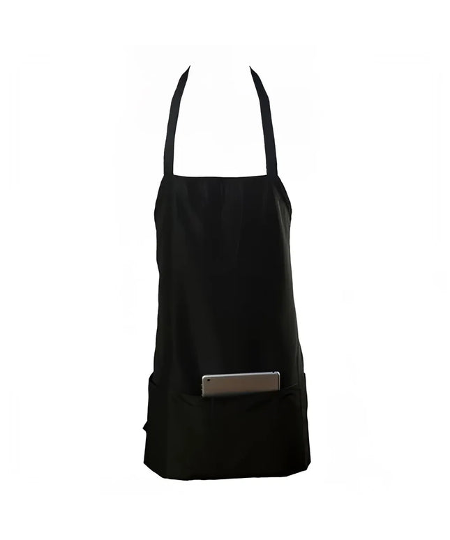 Tạp Dề Yếm Chef Revival 602BAFH-BK 64 x 71 cm Poly-Cotton Đen