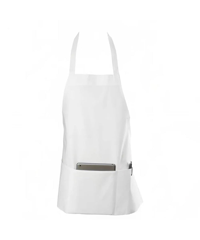 Tạp Dề Yếm Chef Revival 602BAFH-WH 63.5 x 71.1 cm, Poly-Cotton, Trắng
