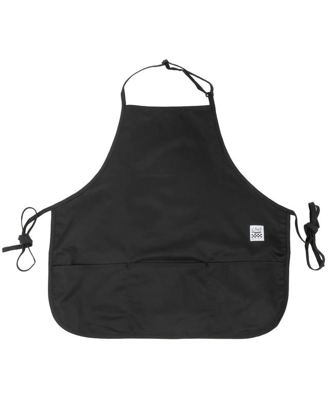 Tạp Dề Yếm Chef Revival 612BAFH-BK 68.6 x 71.1 cm, Poly-Cotton, Đen