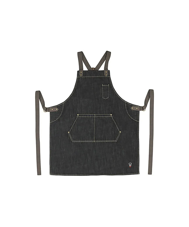 Tạp Dề Yếm Dây Chéo Lưng Winco BADN-3126 81 x 68 cm Poly-Cotton Dark Wash