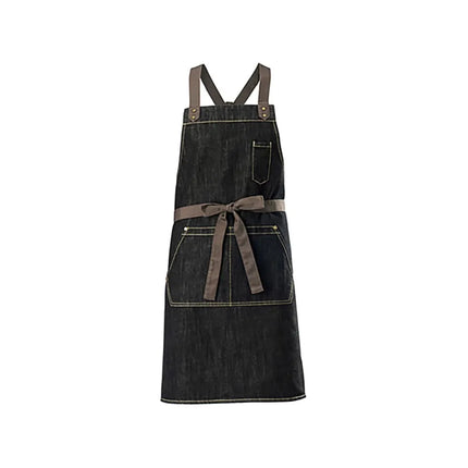 Tạp Dề Yếm Dây Chéo Lưng Winco BADN-3126 81 x 68 cm Poly-Cotton Dark Wash