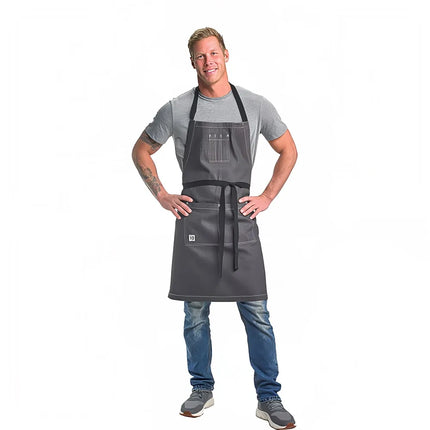 Tạp Dề Yếm Mercer Culinary M63206DEN 86 x 76 cm Poly-Cotton Xám Đậm