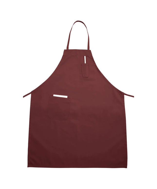 Tạp Dề Yếm Winco BA-PBG 83.8 x 66 cm, Poly-Cotton, Đỏ Burgundy