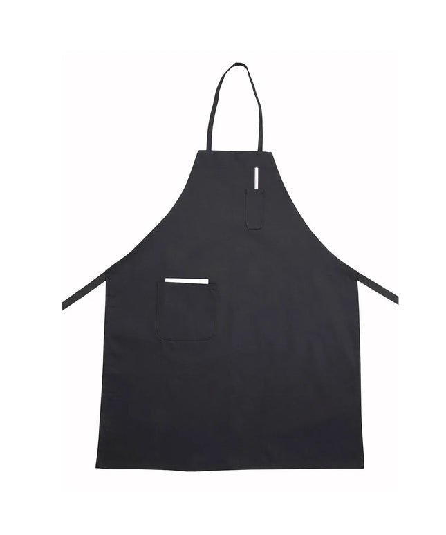 Tạp Dề Yếm Winco BA-PBK 83.8 x 66 cm, Poly-Cotton, Đen